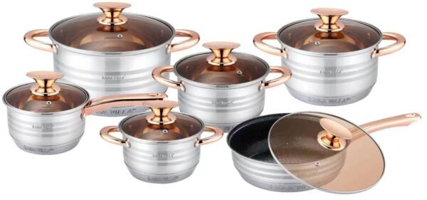 Série 12 Pcs Luxe En INOX Kaisa Villa – Image 3