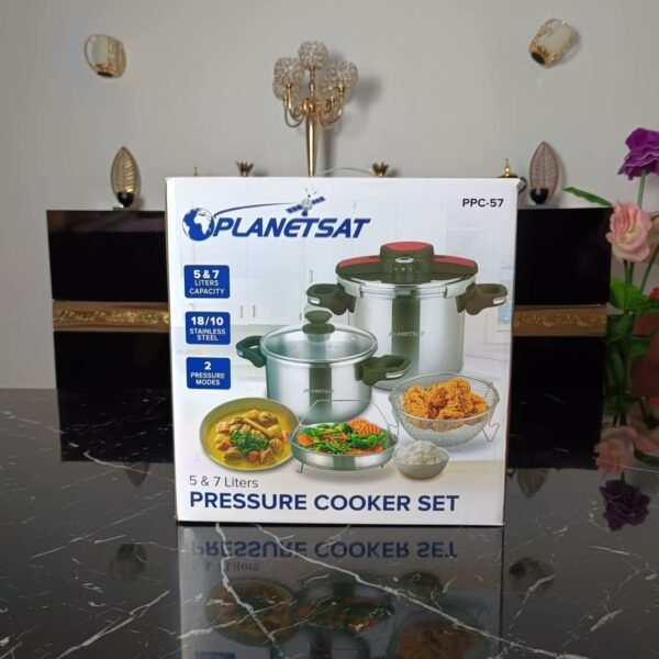 Cocotte 6 Pcs - 5 + 7 L - inox 18/10 PlanetSat PPC-57 – Image 3