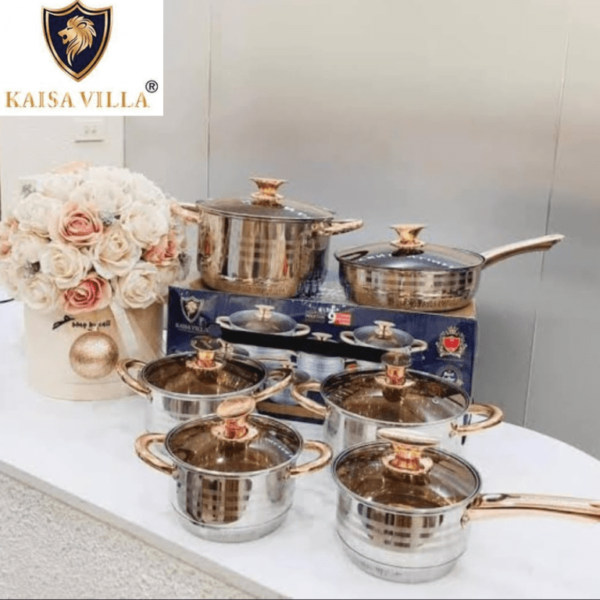 Série 12 Pcs Luxe En INOX Kaisa Villa – Image 4